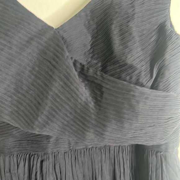 J crew navy blue slik maxi dress size 8p new whimsigoth - Picture 5 of 9